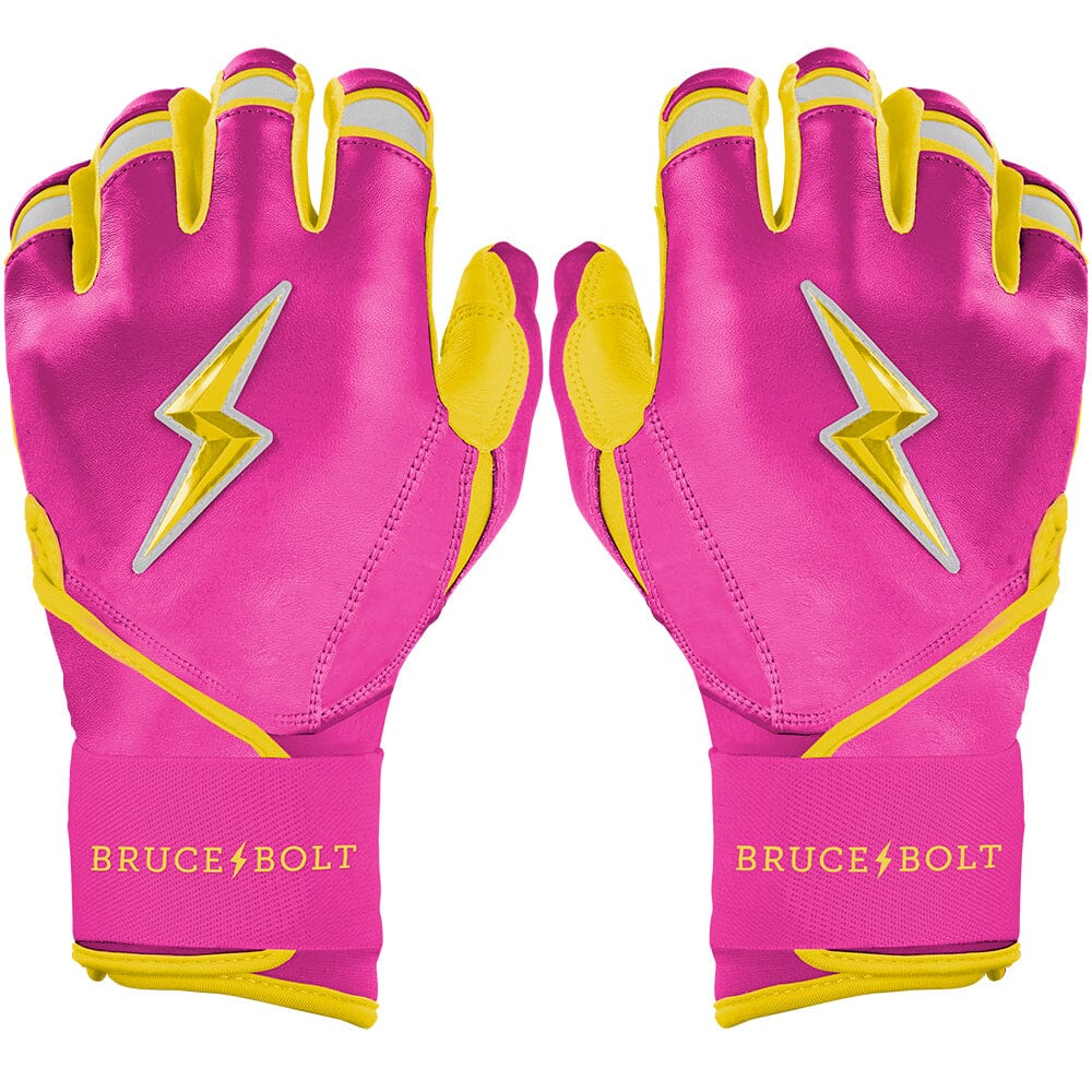 Dexter McCleon Jr. Signature Series Long Cuff Batting Gloves - Pink Lemonade 1 Dexter McCleon Jr. Signature Series Long Cuff Batting Gloves - Pink Lemonade