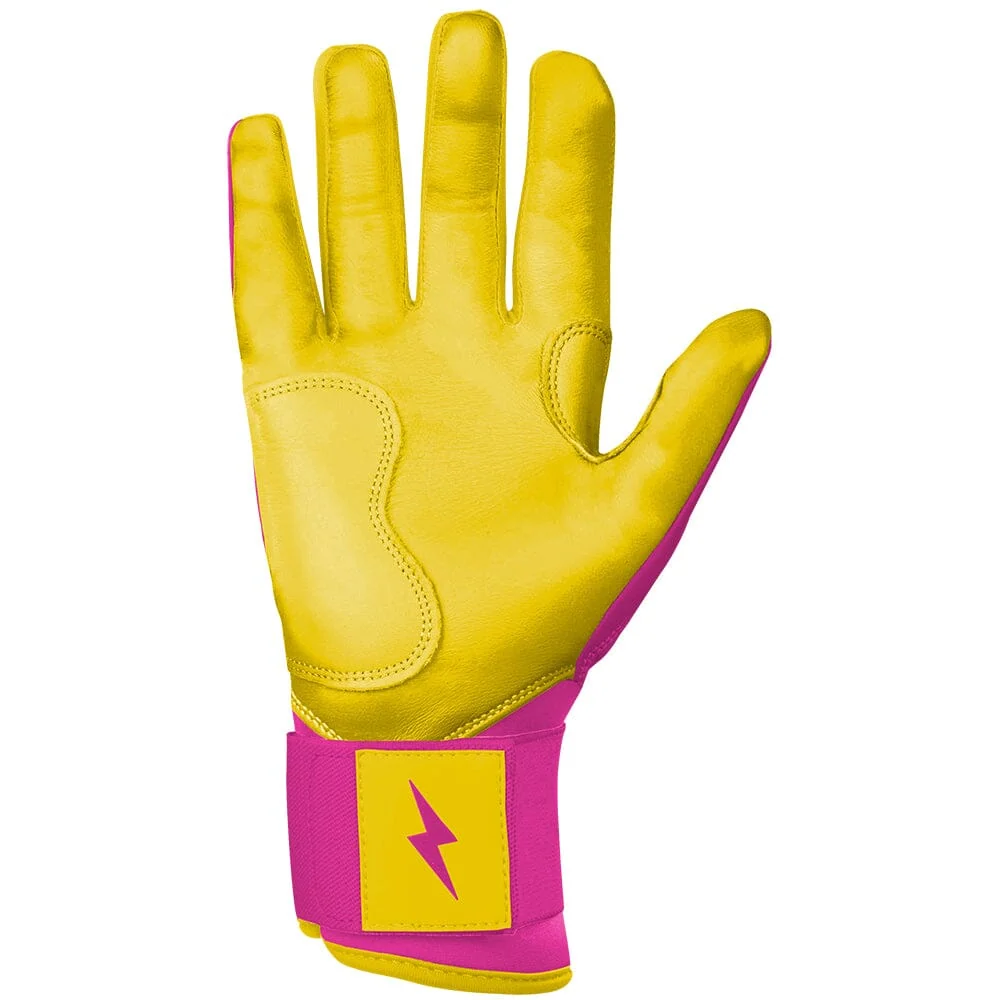 Dexter McCleon Jr. Signature Series Long Cuff Batting Gloves - Pink Lemonade 2 Dexter McCleon Jr. Signature Series Long Cuff Batting Gloves - Pink Lemonade