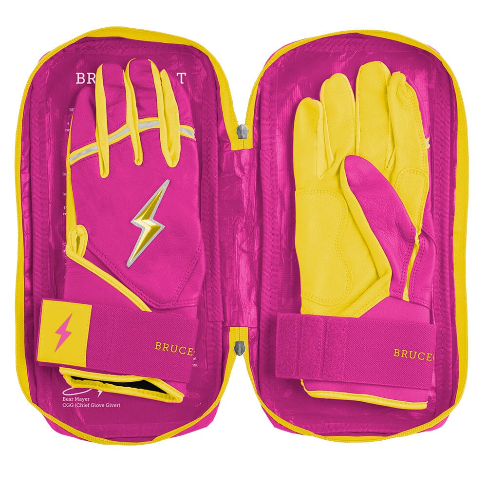 Dexter McCleon Jr. Signature Series Long Cuff Batting Gloves - Pink Lemonade 6 Dexter McCleon Jr. Signature Series Long Cuff Batting Gloves - Pink Lemonade