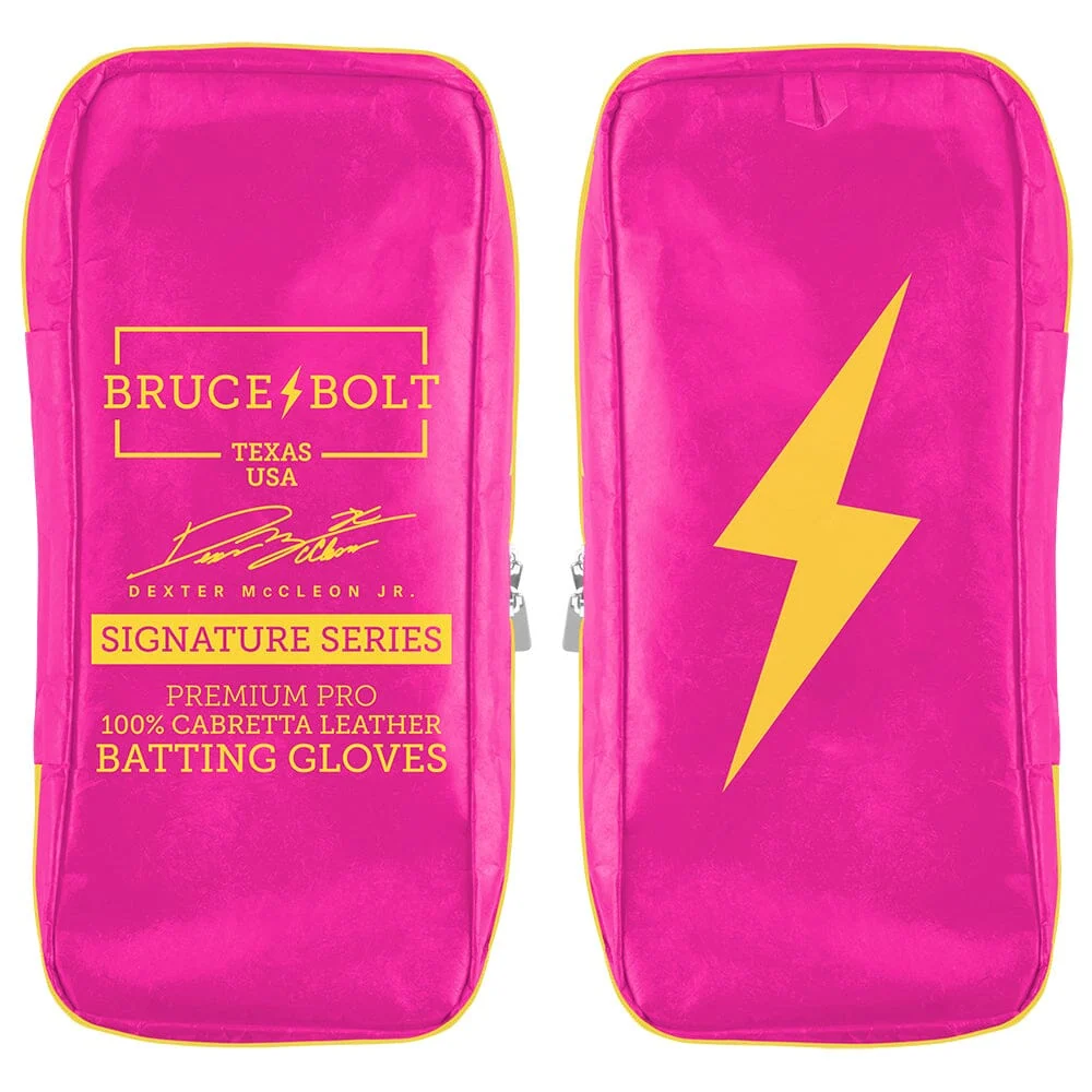 Dexter McCleon Jr. Signature Series Long Cuff Batting Gloves - Pink Lemonade 7 Dexter McCleon Jr. Signature Series Long Cuff Batting Gloves - Pink Lemonade