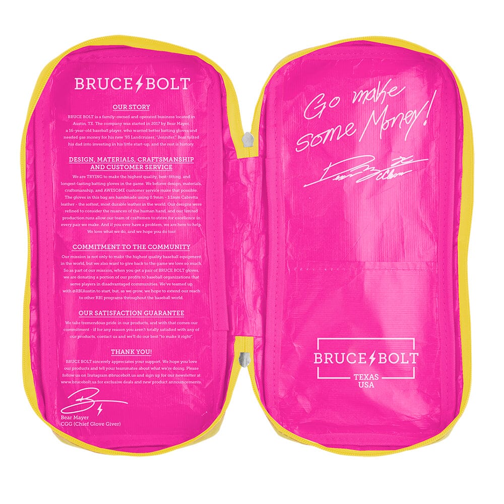 Dexter McCleon Jr. Signature Series Long Cuff Batting Gloves - Pink Lemonade 8 Dexter McCleon Jr. Signature Series Long Cuff Batting Gloves - Pink Lemonade