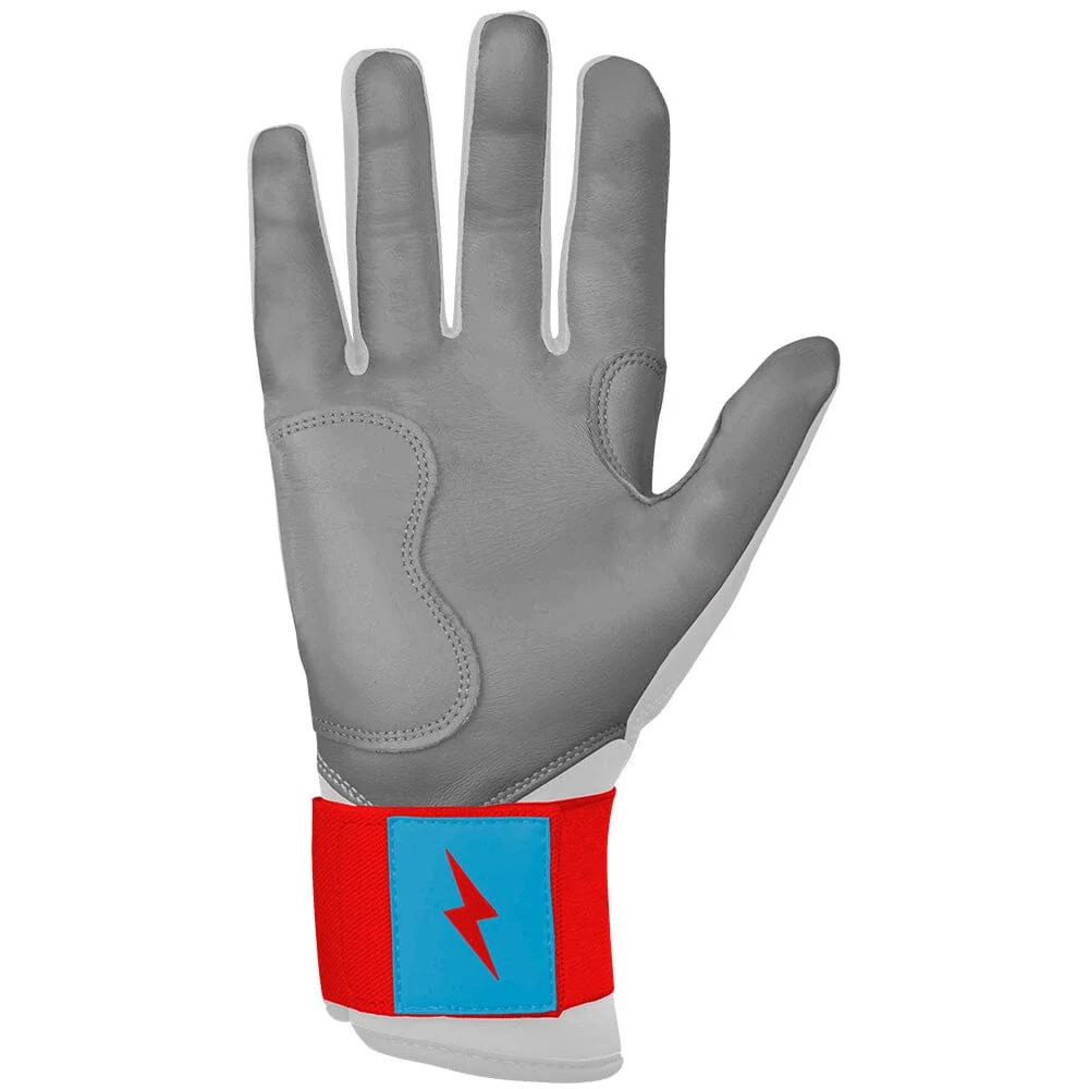Bear Series Long Cuff Batting Gloves - Miami White 2 Bear Series Long Cuff Batting Gloves - Miami White