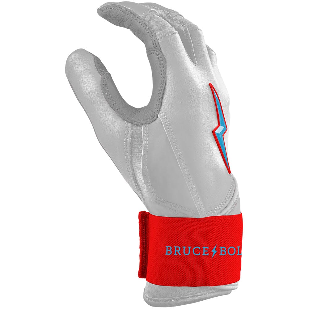 Bear Series Long Cuff Batting Gloves - Miami White 5 Bear Series Long Cuff Batting Gloves - Miami White