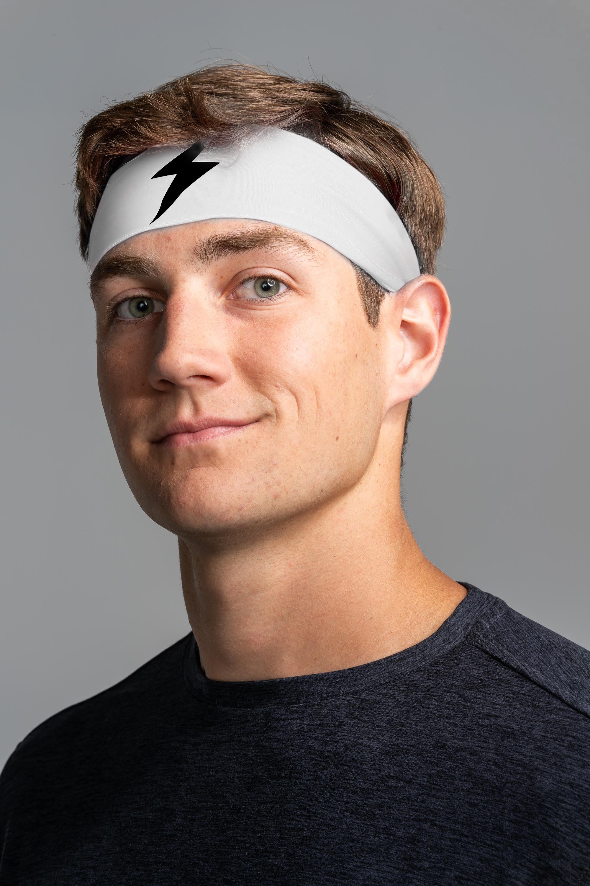 Performance Wide Headband - White 1 Performance Wide Headband - White