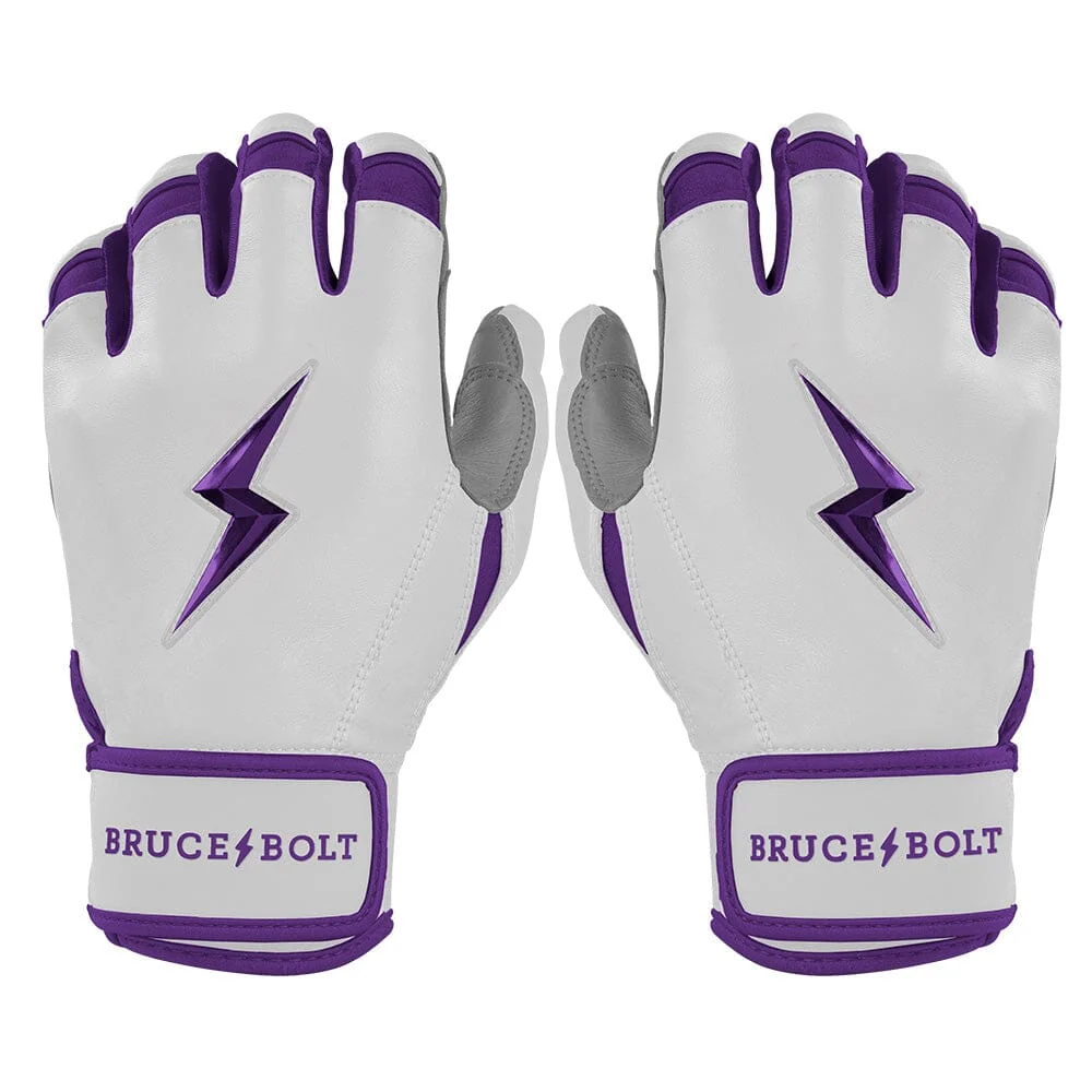 Chrome Series Short Cuff Batting Gloves - Purple 1 Chrome Series Short Cuff Batting Gloves - Purple