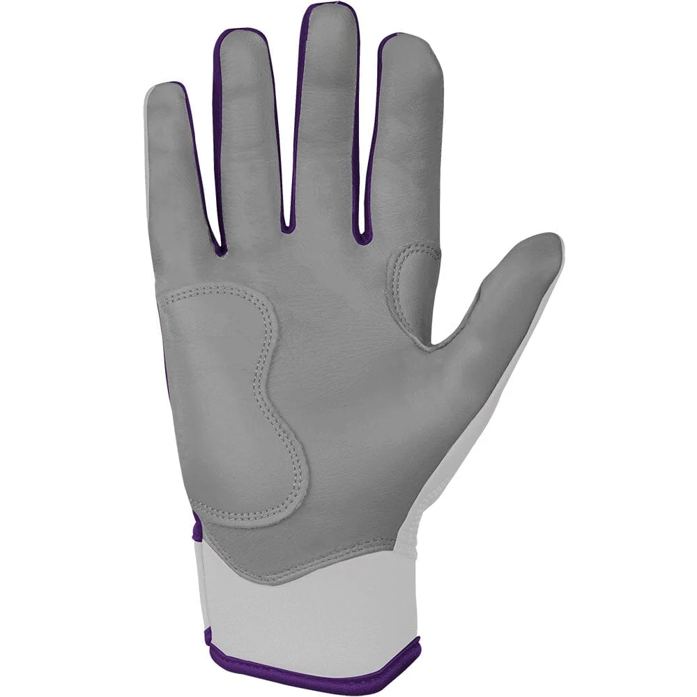 Chrome Series Short Cuff Batting Gloves - Purple 2 Chrome Series Short Cuff Batting Gloves - Purple