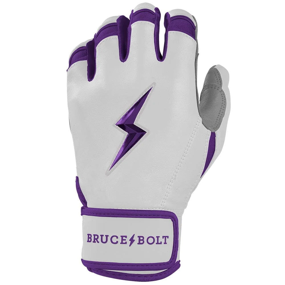 Chrome Series Short Cuff Batting Gloves - Purple 3 Chrome Series Short Cuff Batting Gloves - Purple