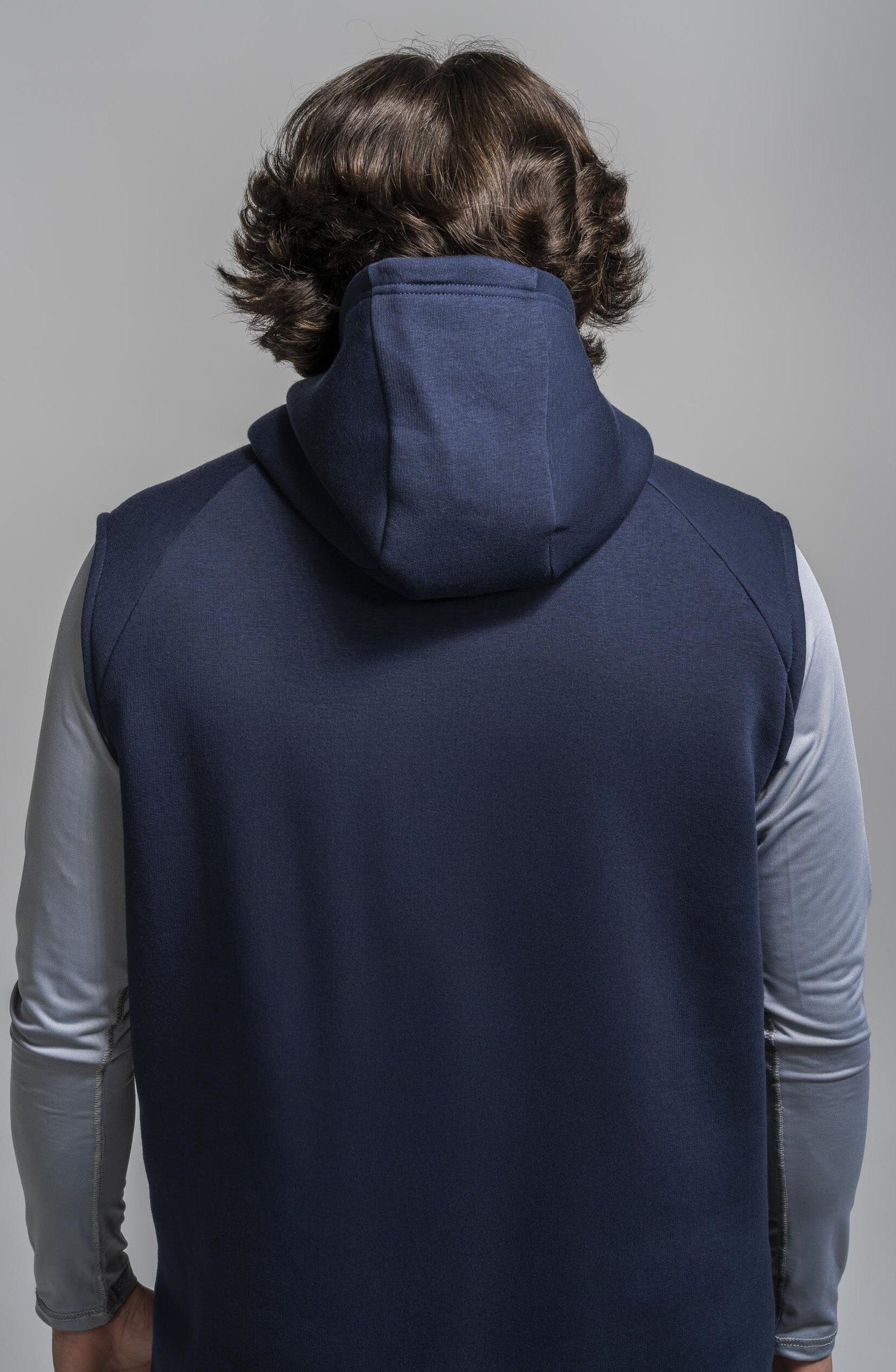 BOLT Sleeveless Hoodie - Navy/Navy Bolt 2 BOLT Sleeveless Hoodie - Navy/Navy Bolt