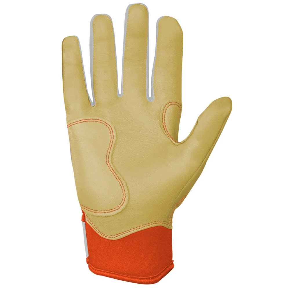 Max Clark Signature Series Short Cuff Batting Gloves - Clark Ivory 2 Max Clark Signature Series Short Cuff Batting Gloves - Clark Ivory