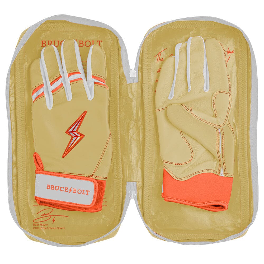 Max Clark Signature Series Short Cuff Batting Gloves - Clark Ivory 8 Max Clark Signature Series Short Cuff Batting Gloves - Clark Ivory