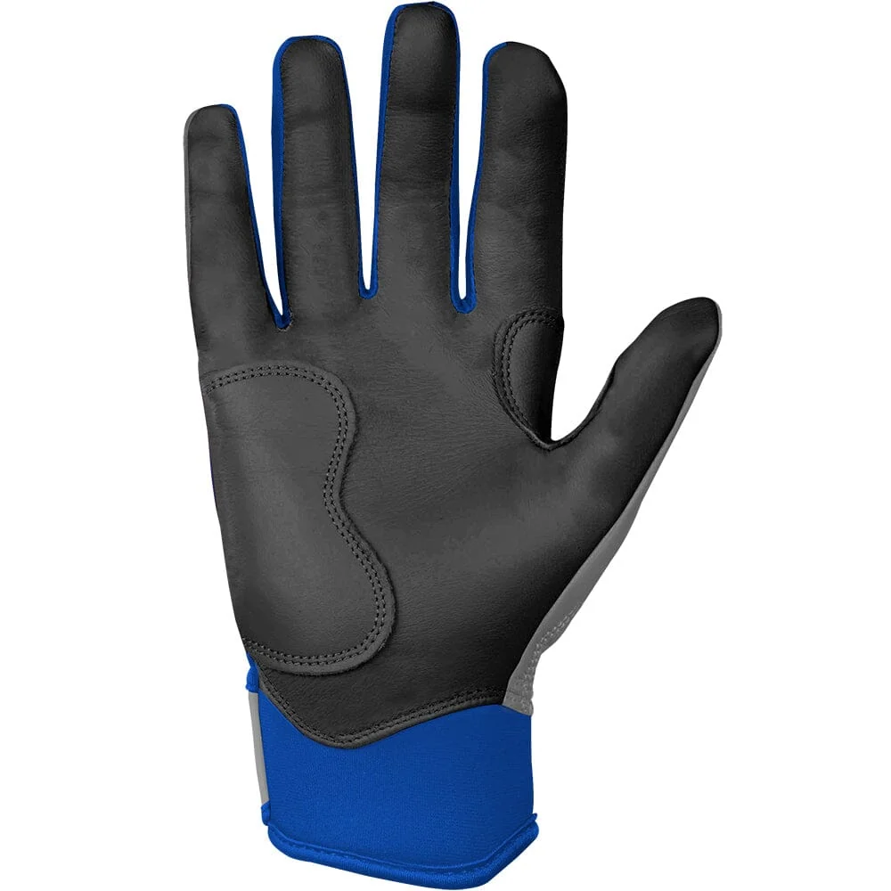 Grey Series Short Cuff Batting Gloves - Royal Blue 2 Grey Series Short Cuff Batting Gloves - Royal Blue