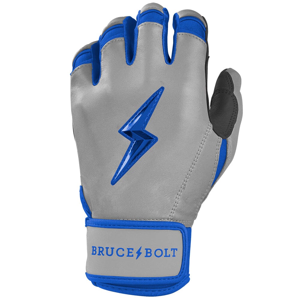 Grey Series Short Cuff Batting Gloves - Royal Blue 3 Grey Series Short Cuff Batting Gloves - Royal Blue