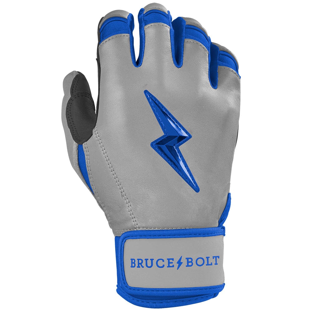 Grey Series Short Cuff Batting Gloves - Royal Blue 4 Grey Series Short Cuff Batting Gloves - Royal Blue