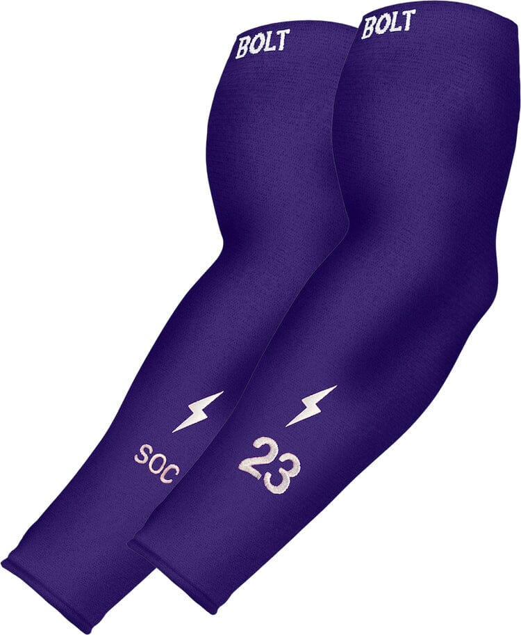 Personalized Graduated Compression Premium Arm Sleeve - Purple 1 Personalized Graduated Compression Premium Arm Sleeve - Purple