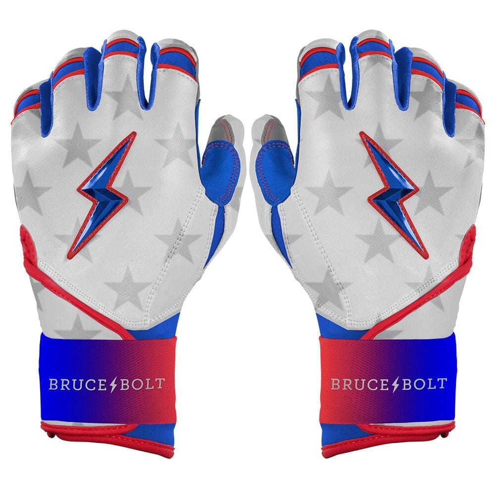 Personalized Brandon Nimmo Signature Series Long Cuff Batting Gloves - Stars & Stripes