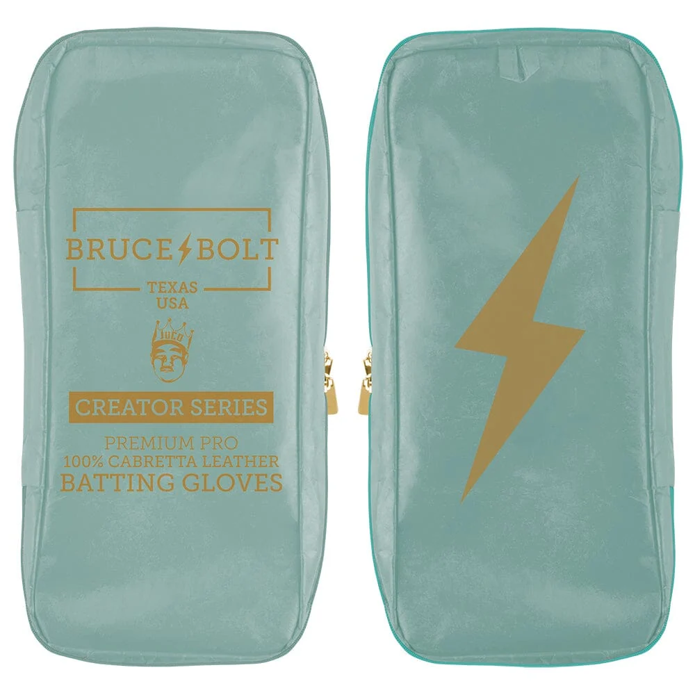 King of JUCO Creator Series Long Cuff Batting Gloves - Mint/Gold 8 King of JUCO Creator Series Long Cuff Batting Gloves - Mint/Gold