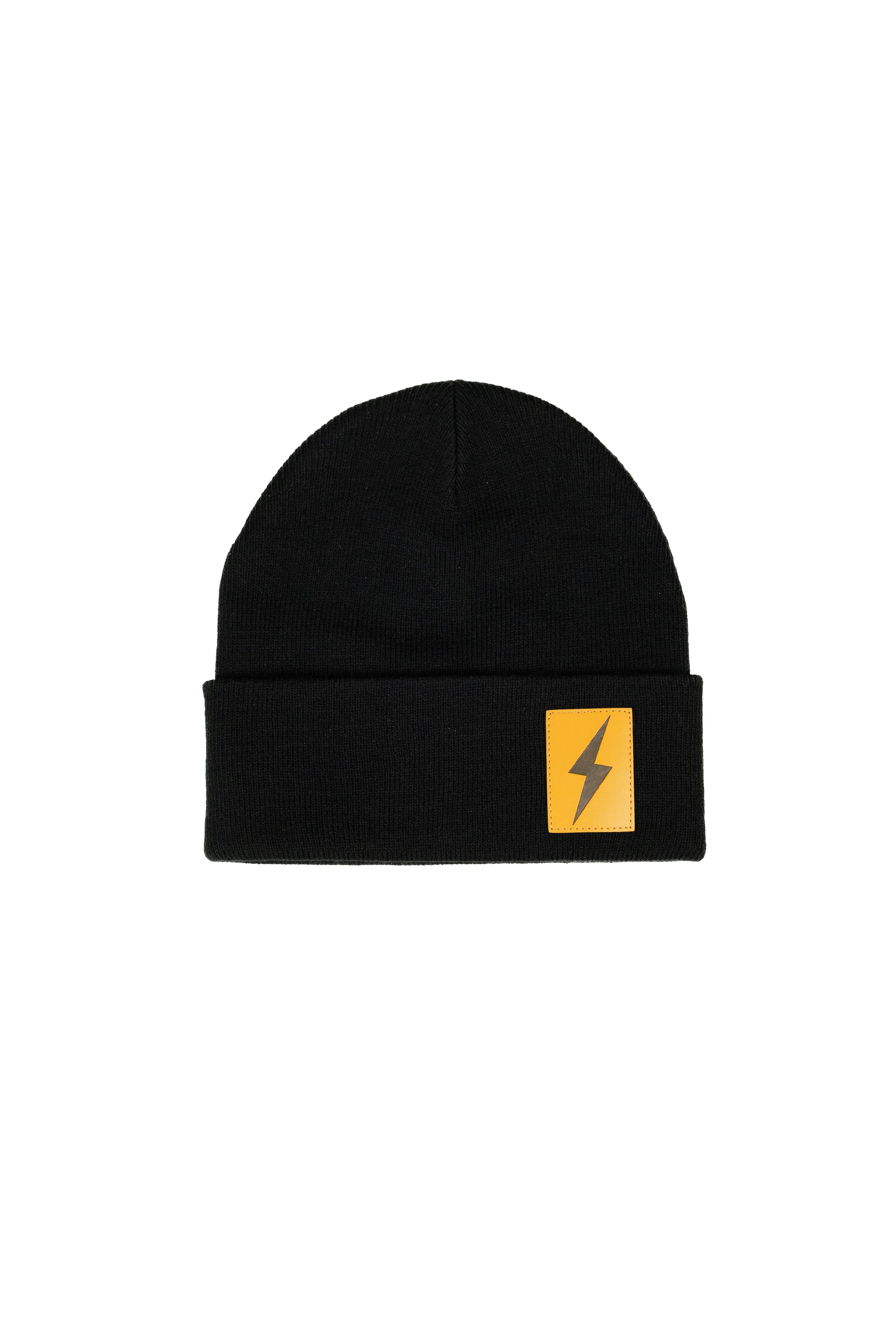BOLT Patch Cuffed Beanie - Black 1 BOLT Patch Cuffed Beanie - Black